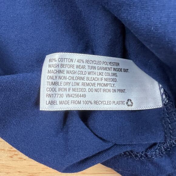 Cat & Jack Girls' Navy Blue Short Sleeve Star Graphic Printed T-Shirt - XS - NWT - Picture 5 of 5